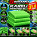 Mikrofiber Kareli Bez (YEŞİL) 40x40 *350 GSM* Kalın Dokulu 3 LÜ AVANTAJLI PAKET