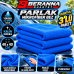 Mikrofiber Parlak Bez  40x40  *350 GSM* (MAVİ) KALIN DOKULU AVANTAJLI 3 LÜ PAKET