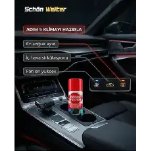 Schön Weiter Araç Oto Klima Bombası Kırmızı Aerosol Sprey 200 ml