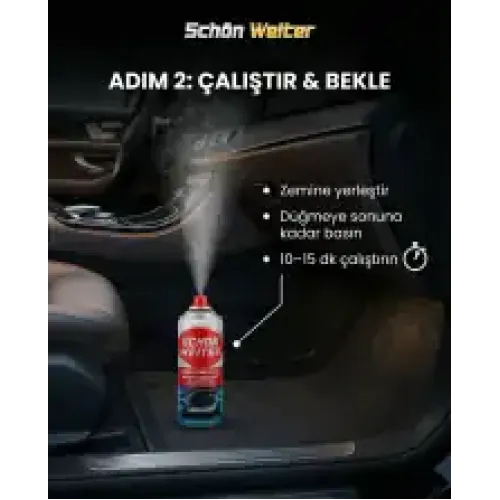 Schön Weiter Araç Oto Klima Bombası Kırmızı Aerosol Sprey 200 ml