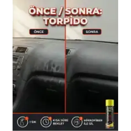 Schön Weiter Oto Araç İçi Temizleyici Köpük Aerosol Sprey (STINGRAY) 500ml