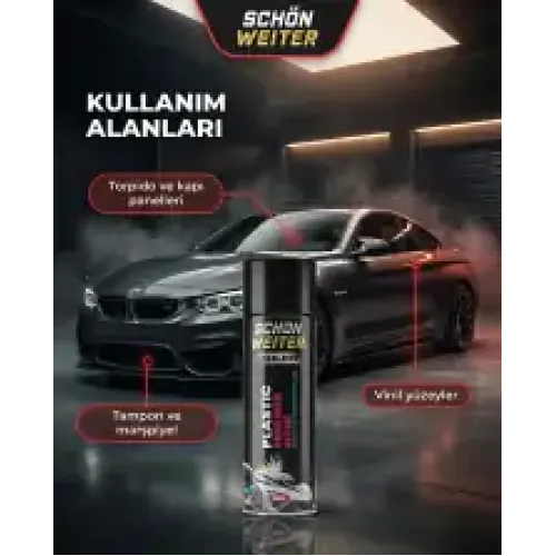 Schön Weiter Araç Oto Plastik Yenileyici ve Parlatıcı 500 ml Aerosol Sprey (Adler)