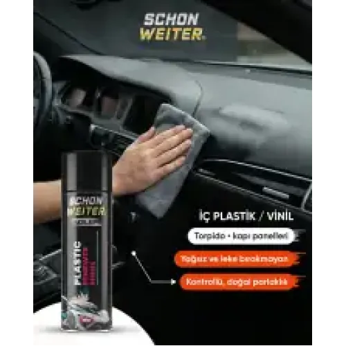 Schön Weiter Araç Oto Plastik Yenileyici ve Parlatıcı 500 ml Aerosol Sprey (Adler)