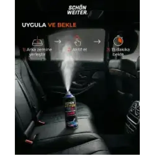 Schön Weiter Premium Araç Oto Klima Dezenfektanı ve Klima Bombası Mavi Aeorosol Sprey 150ml