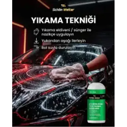 Schön Weiter Araç Oto Ph Nötr Cilalı Oto Yıkama Şampuanı 500ml (Otter)