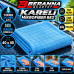 Mikrofiber Kareli Bez (MAVİ) 40x40 *350 GSM* Kalın Dokulu