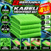 Mikrofiber Kareli Bez (YEŞİL) 40x40  *350 GSM* Kalın Dokulu AVANTAJLI  4 lü PAKET