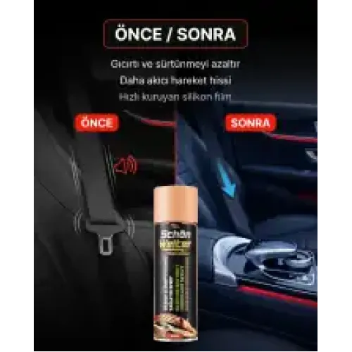 Schön Weiter Silikon ve Emniyet Kemeri Yağlayıcı Sprey 200 ml - Armadillo